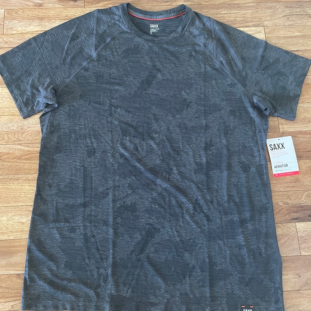 SAXX Men's Charcoal Short Sleeve Tee